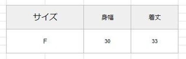サイズ表