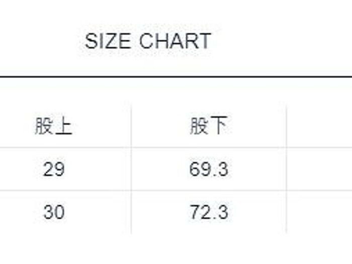 サイズ表
